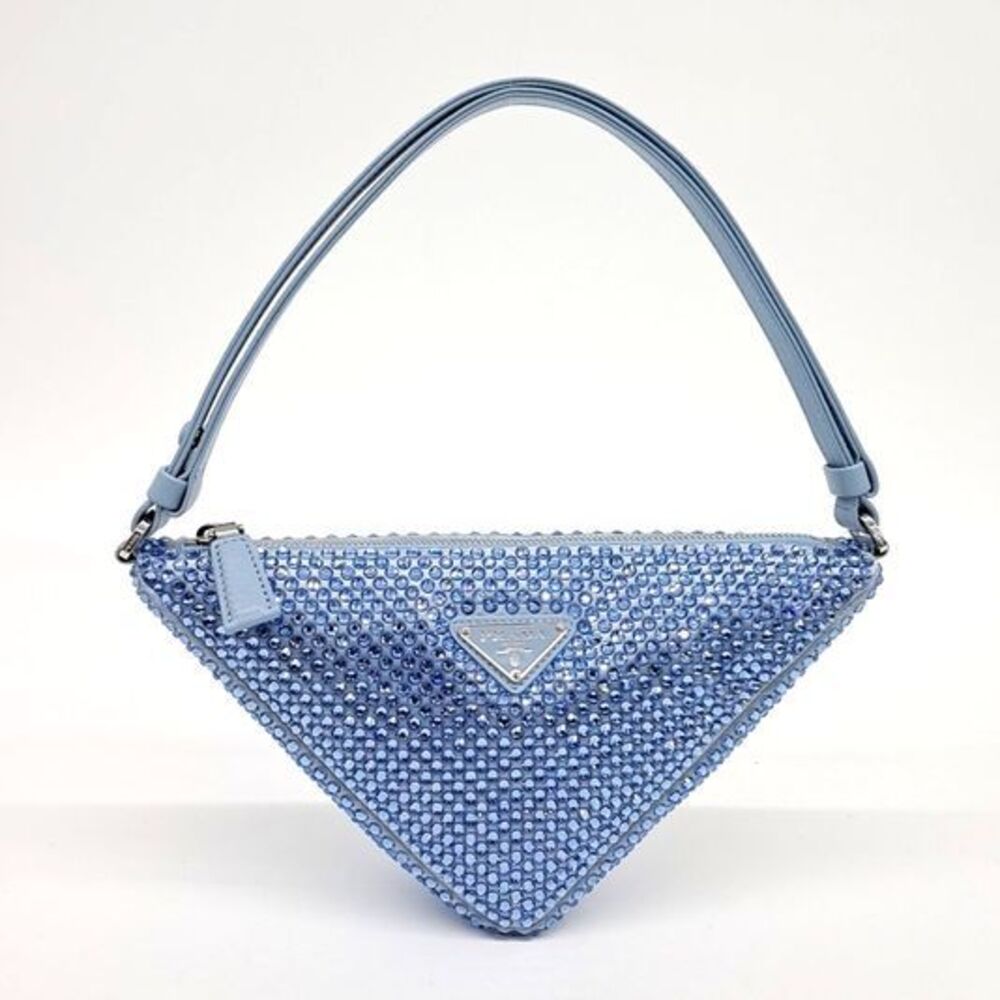 Prada Satin Triangle Mini Bag - image 2